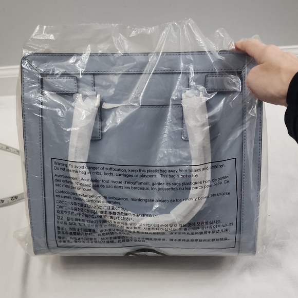 Michael Kors Dillon Satchel In Pale Blue - Picture 2 of 5